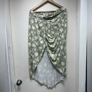 Floral Green Skirt by Stitch and Pine